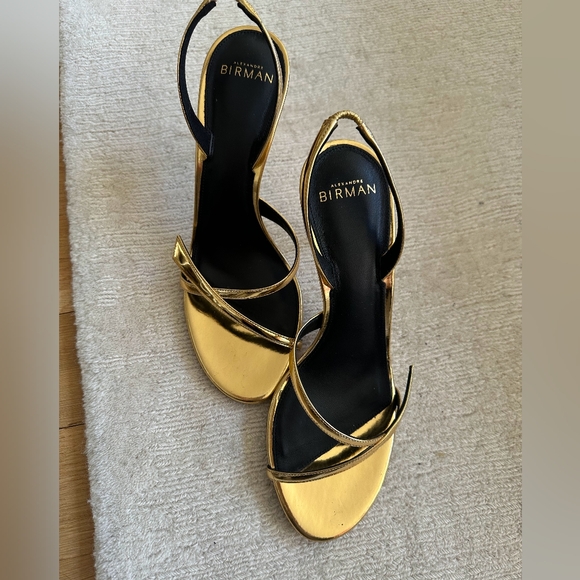 Alexandre Birman Gold Women's Heels - Picture 7 of 8